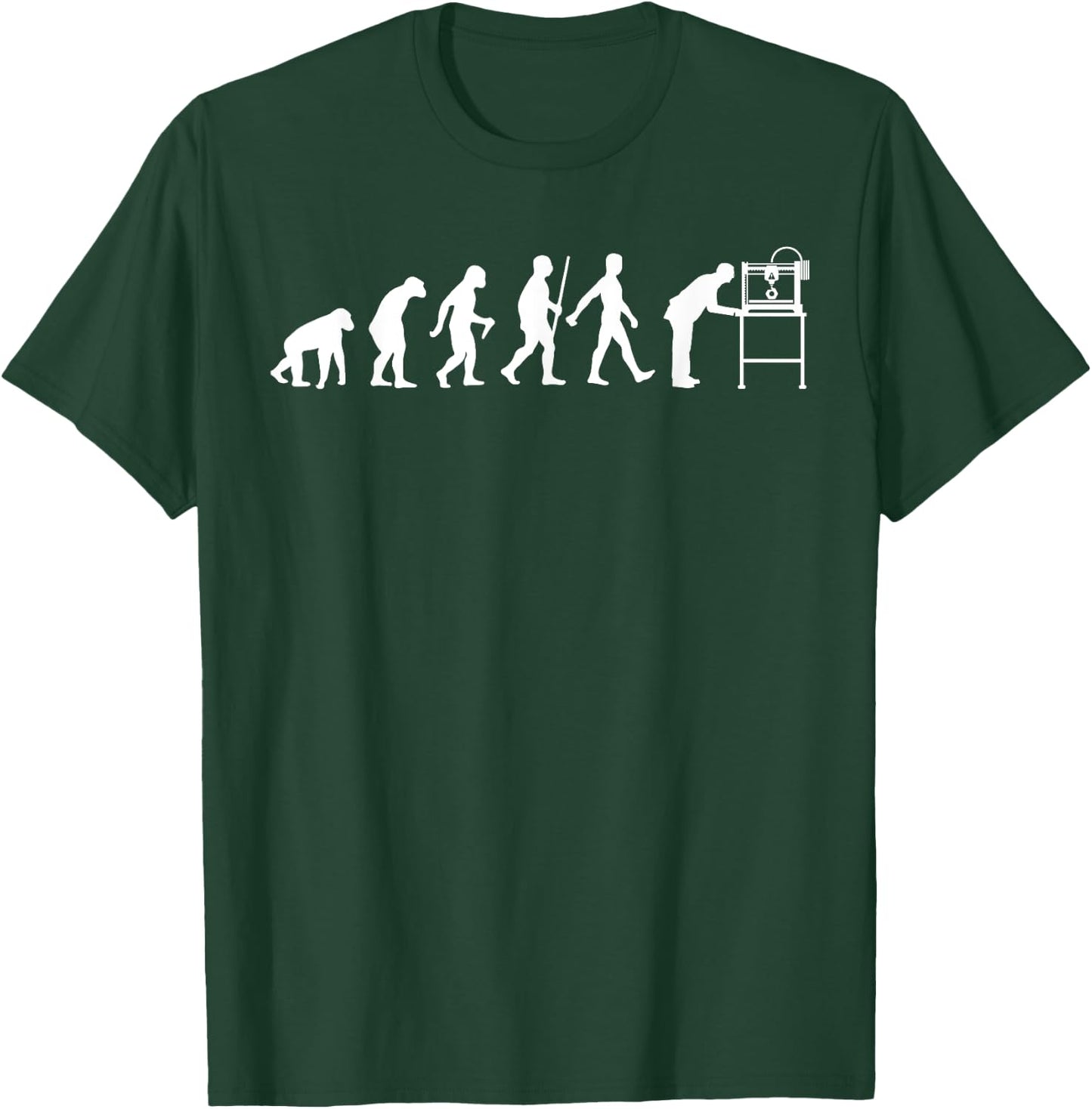 Funny 3D Printer Designs Men Women 3D Printing Evolution T-Shirt - T-Shirt | Forest