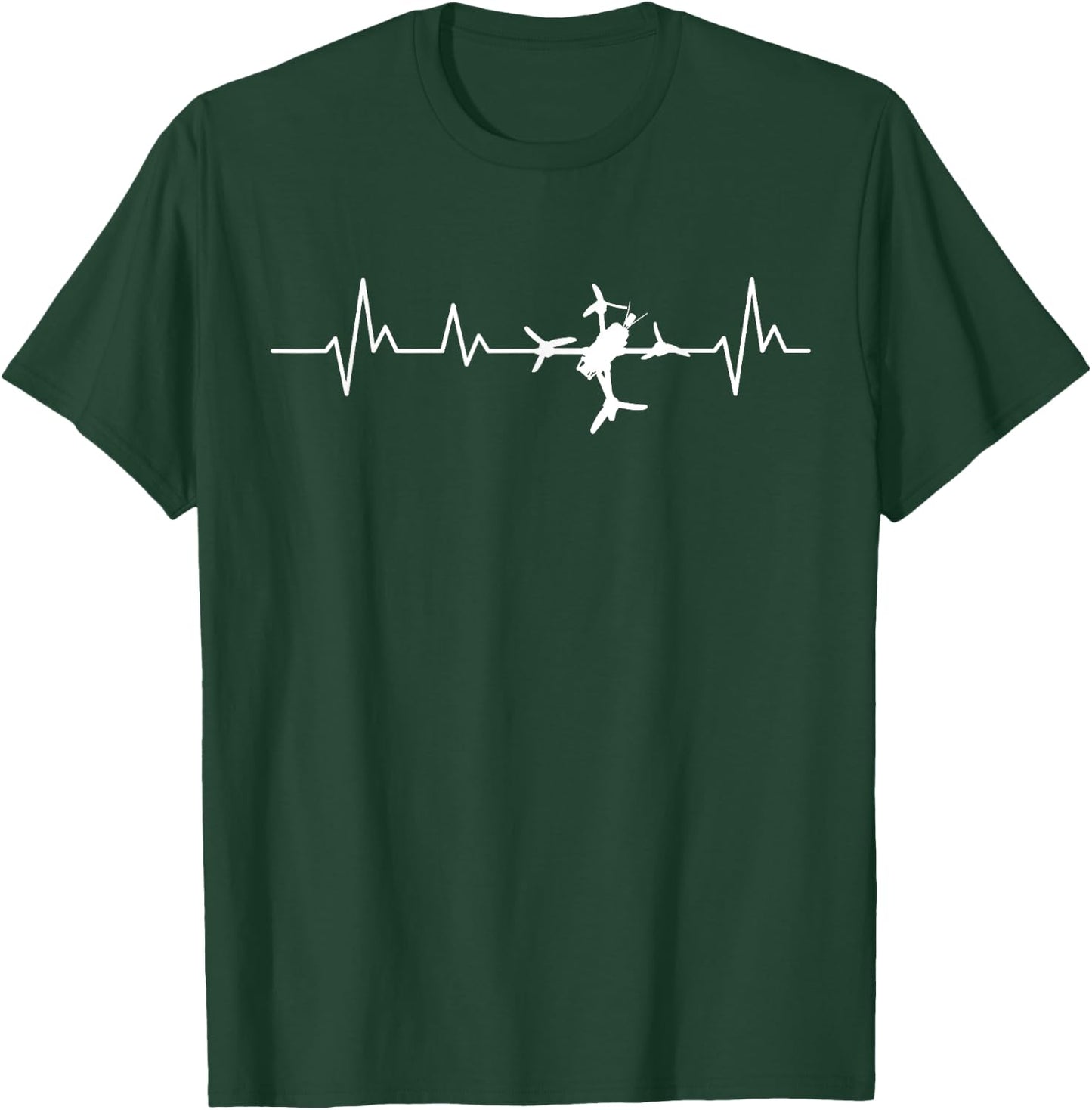 FPV Drone Heartbeat Freestyle And Racing Quadcopter Acro T-Shirt - T-Shirt | Forest