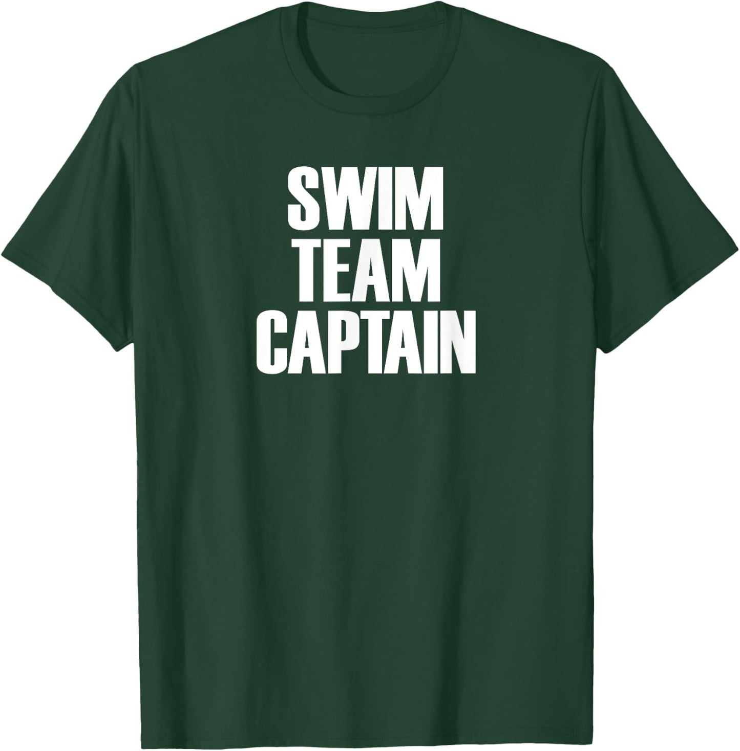 Swim Team Captain - Competitive Swimming T-Shirt - T-Shirt | Forest