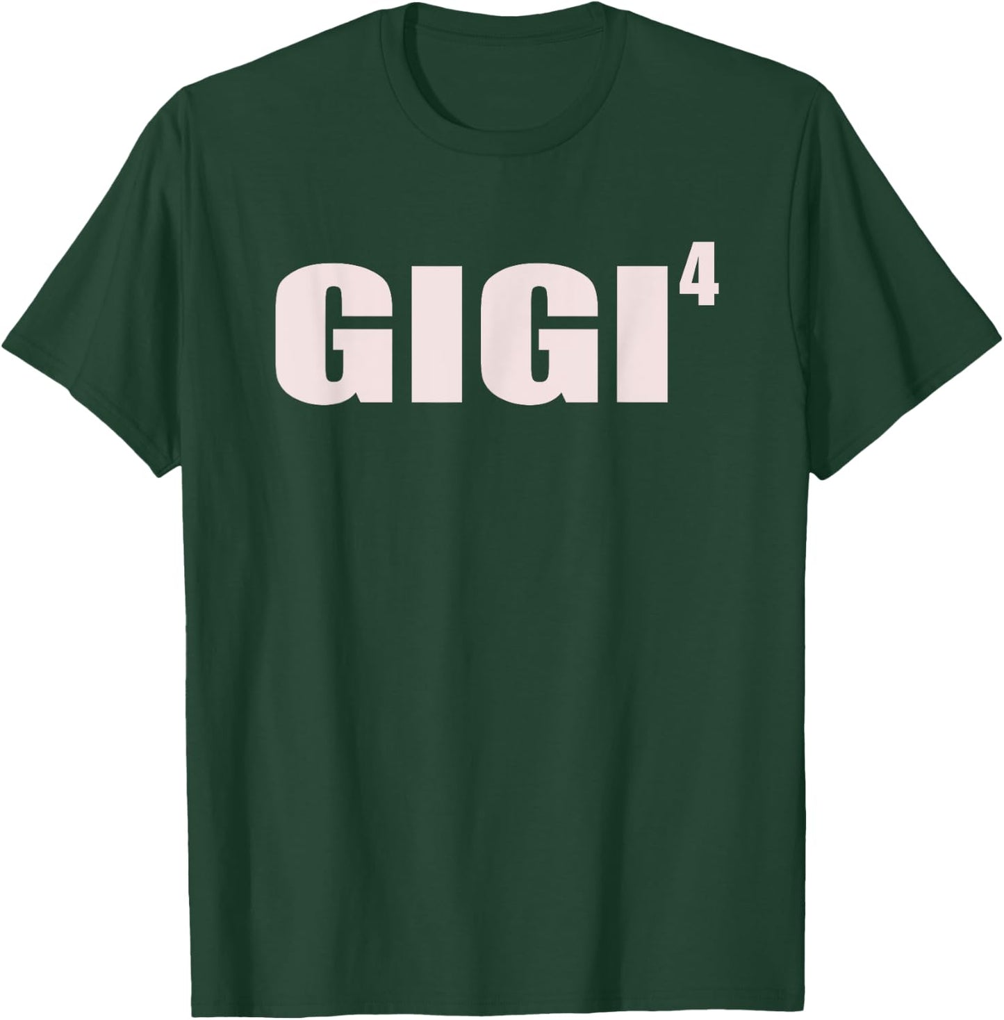 Gigi 4 Grandkids 4th Time Cubed Grandma Of Four T-Shirt - T-Shirt | Forest