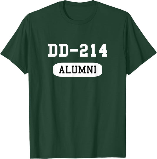 Military Veteran DD-214 Alumni T-Shirt - T-Shirt | Forest
