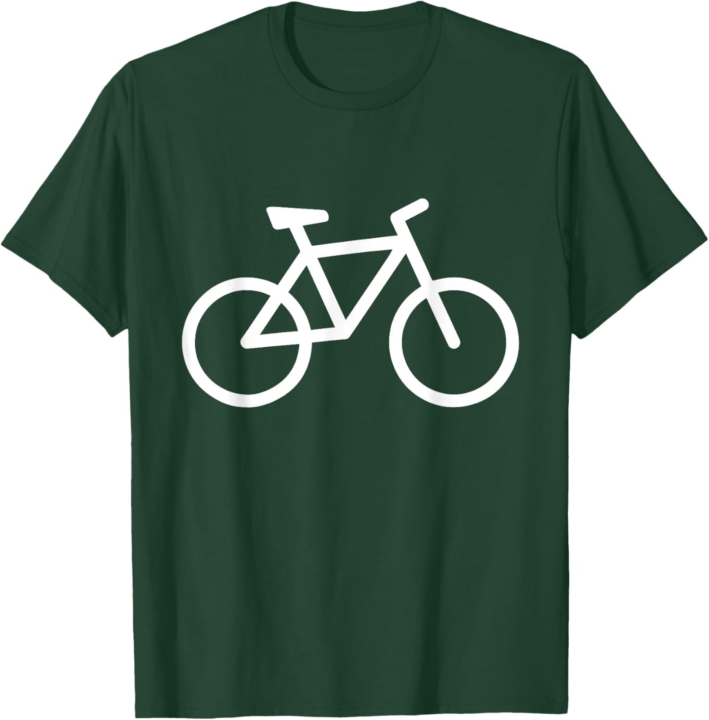 white Bike Bicycle T-Shirt - T-Shirt | Forest