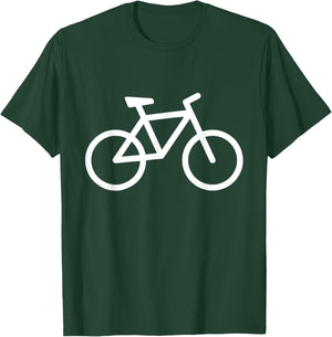 white Bike Bicycle T-Shirt - T-Shirt | Forest