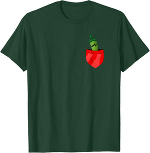 Funny Jalapeno In Pocket Chili Pepper T-Shirt - T-Shirt | Forest