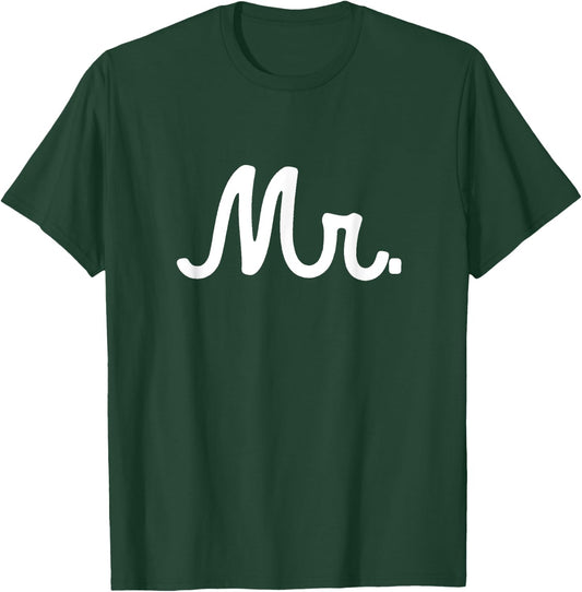 Mr. Mister for Groom at Wedding with Bride Vintage T-Shirt - T-Shirt | Forest