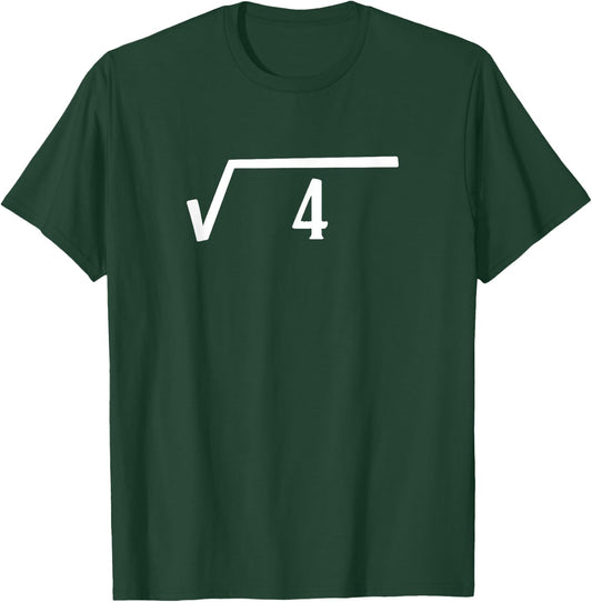 Square Root 2 Year Old Gift Funny Teacher 2nd Birthday Men Women Kids T-Shirt - T-Shirt | Forest