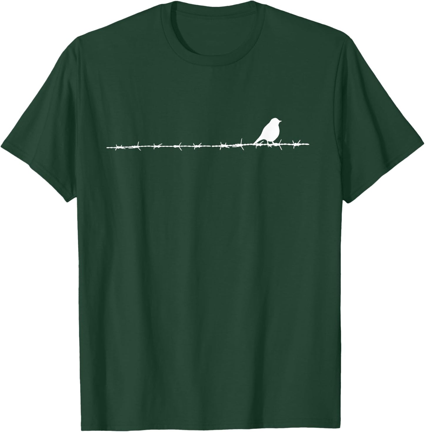 Bird on a Wire for Birder or bird watcher T-Shirt - T-Shirt | Forest