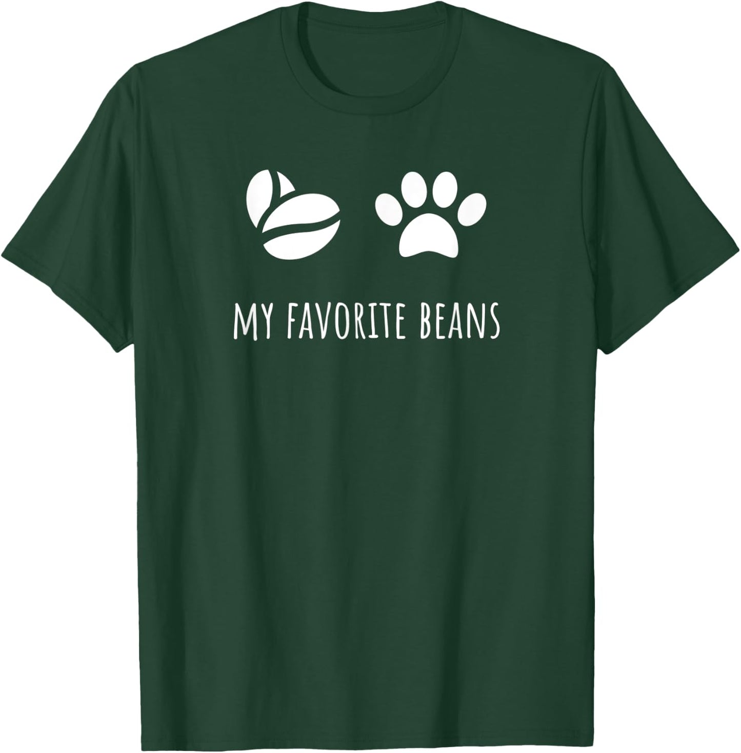 Toe Beans and Coffee Beans, Dog Coffee and Cat Coffee T-Shirt - T-Shirt | Forest