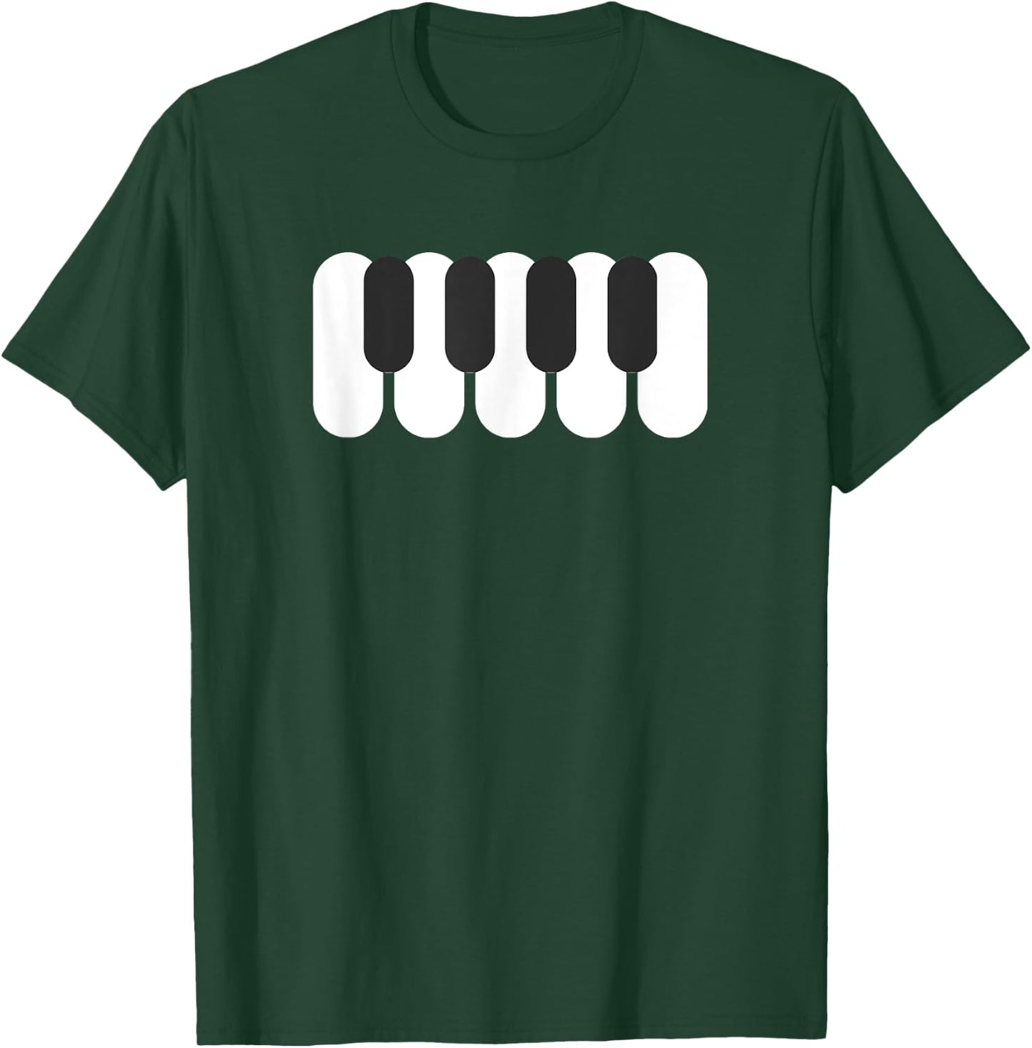 Piano Minimal T-Shirt - T-Shirt | Forest