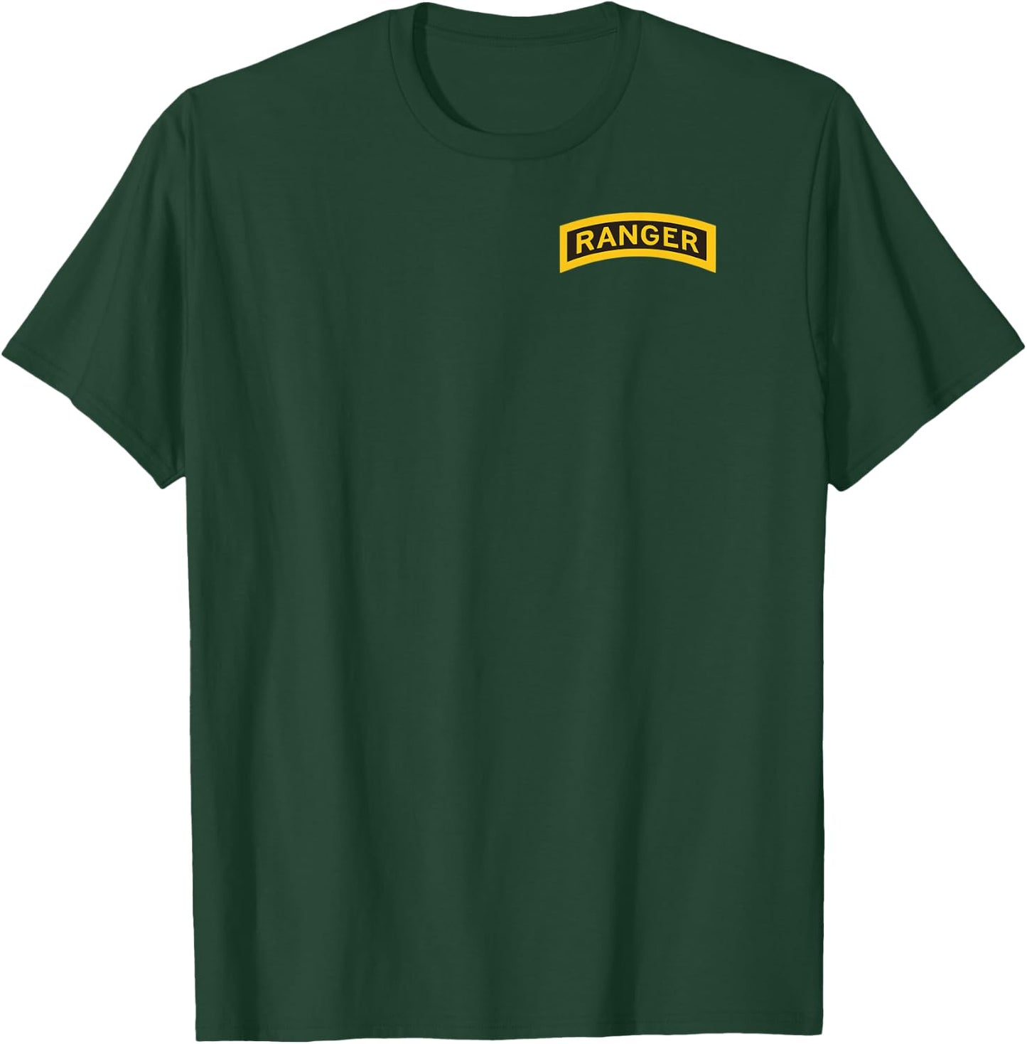 US Army Ranger Tab - Front and Back T-Shirt - T-Shirt | Forest