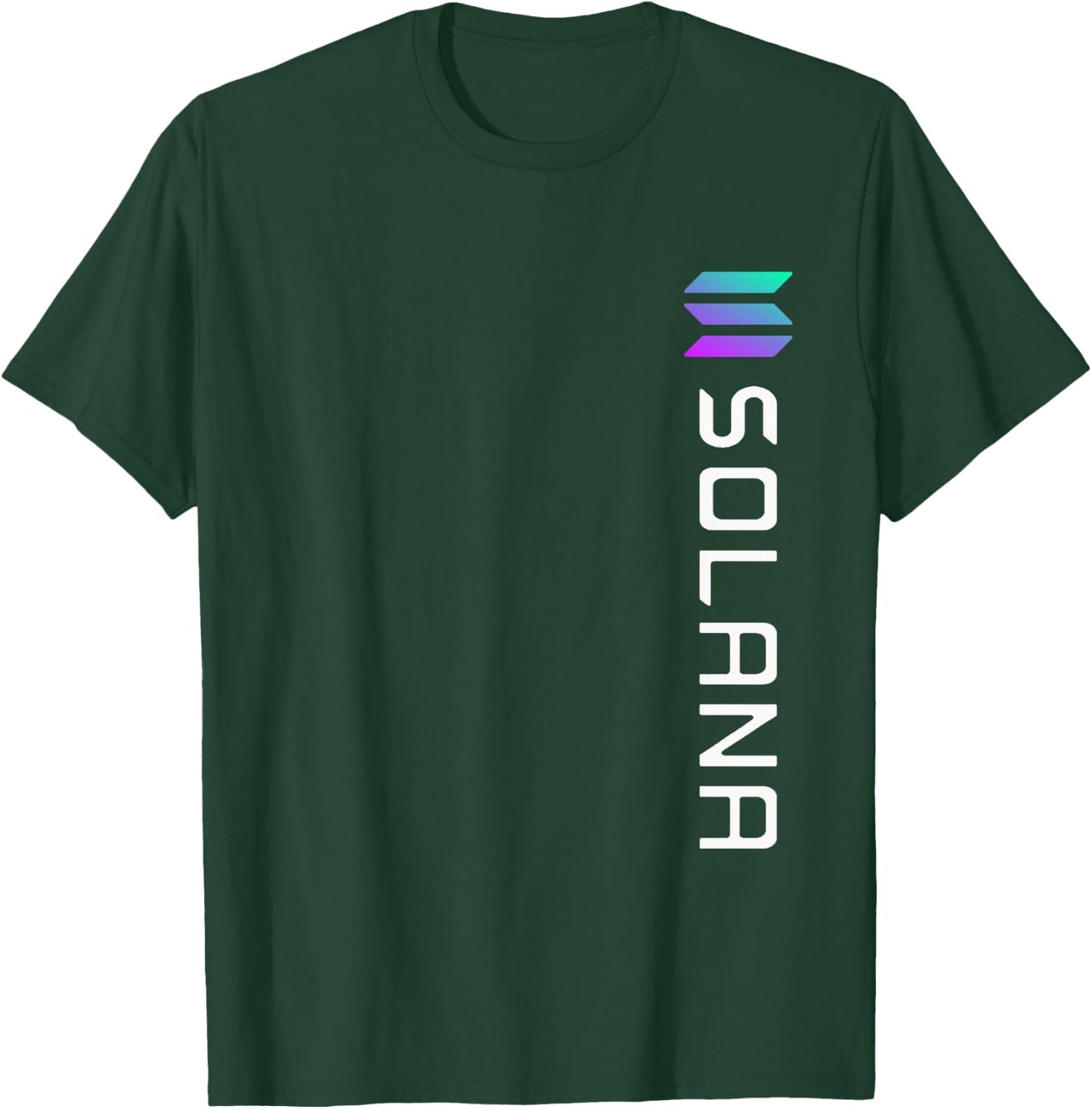 Solana SOL Logo Crypto Blockchain | Solana SOL T-Shirt - T-Shirt | Forest