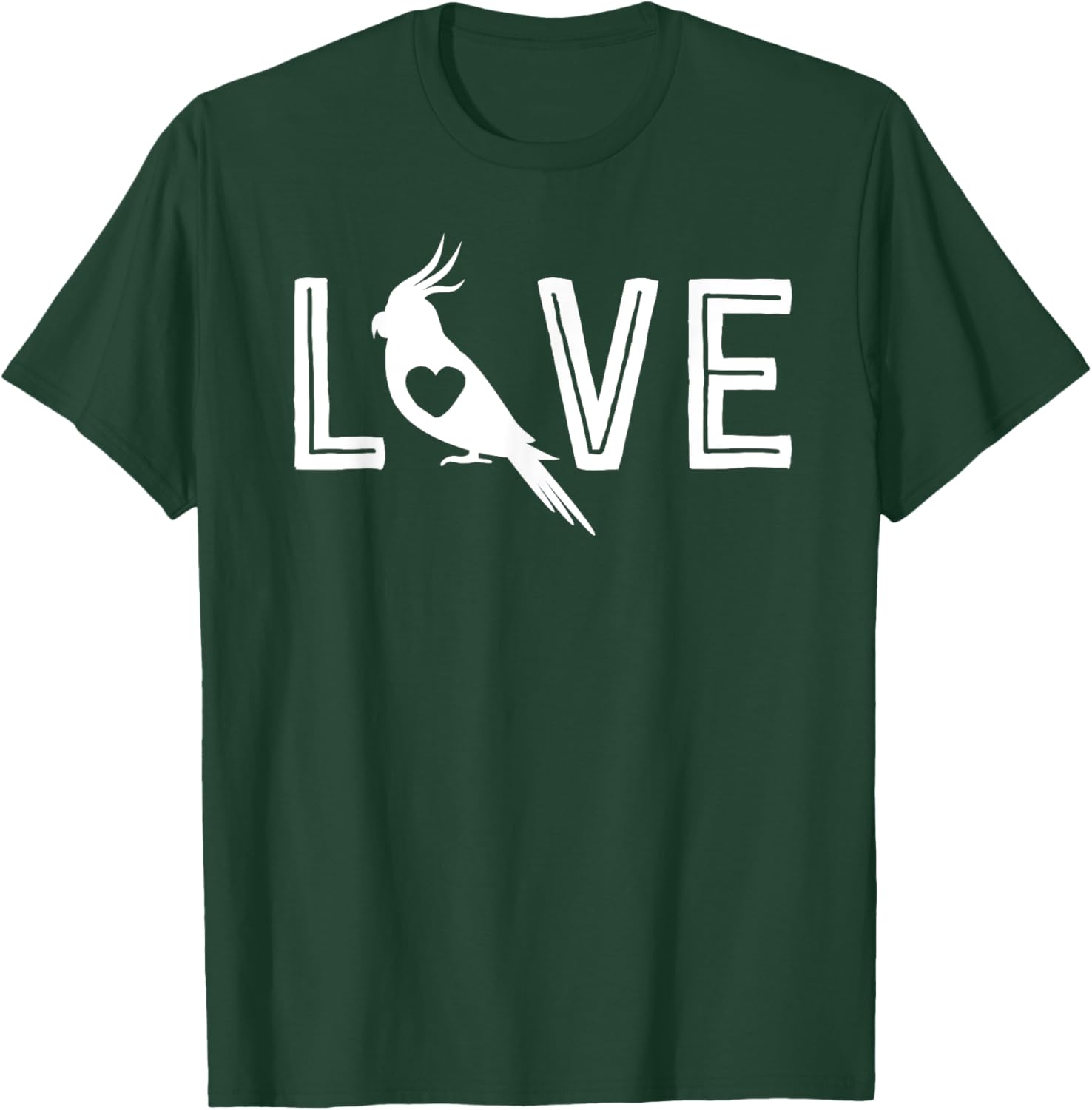 Love Cockatiel Gifts Parrot Gift Bird Lovers T-Shirt - T-Shirt | Forest