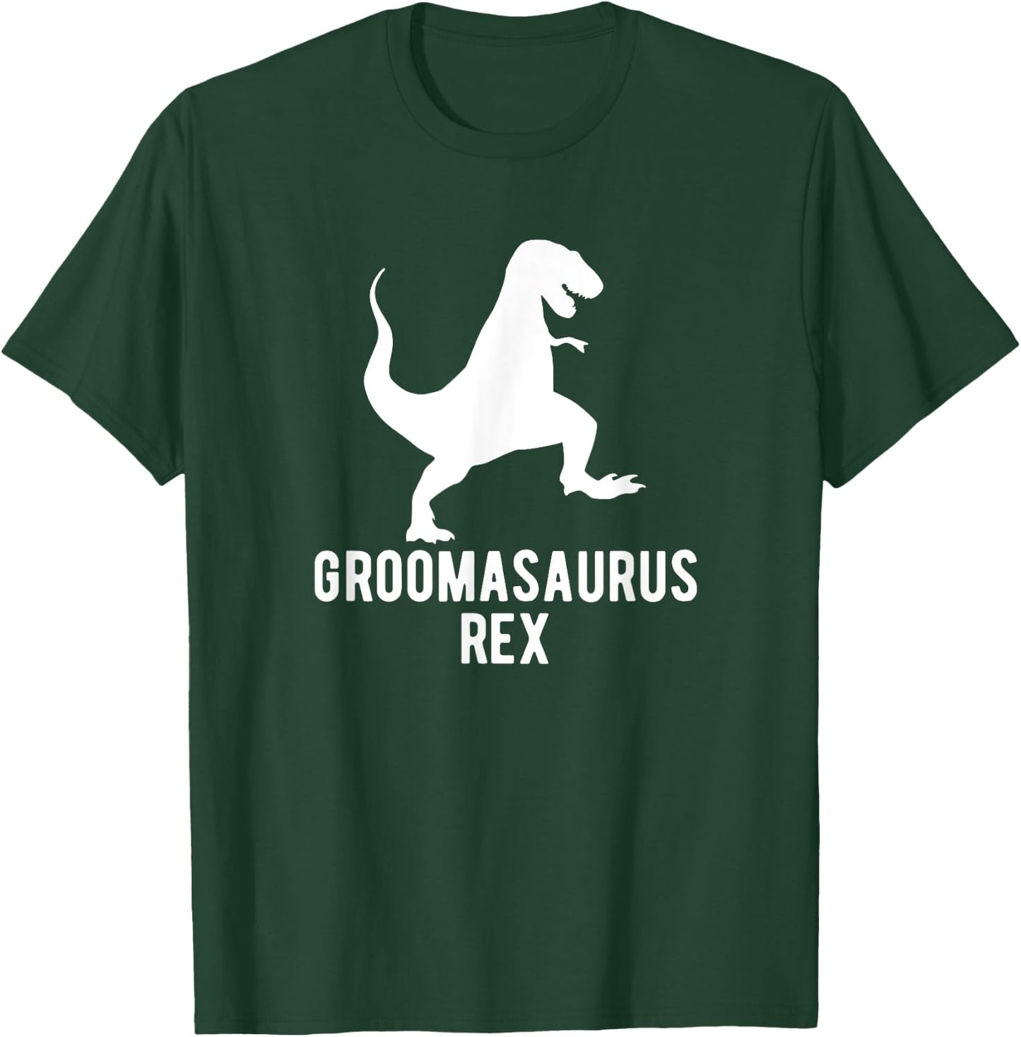 Groomasaurus Rex Funny Groom Wedding Men's T-Shirt - T-Shirt | Forest