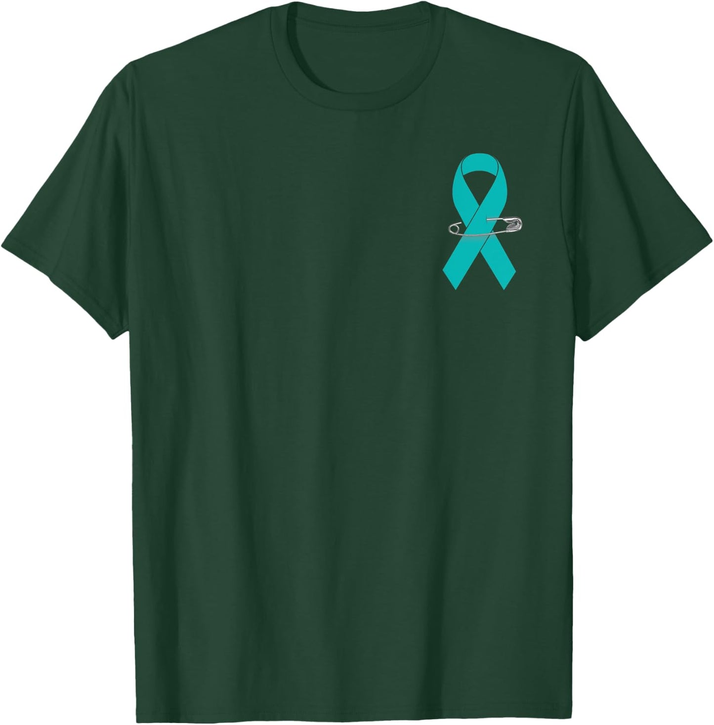 Ovarian Cancer Awareness Walk Support Ribbon T-Shirt - T-Shirt | Forest
