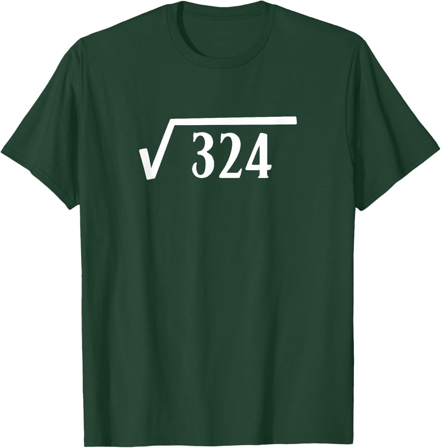 Square Root 18 Year Old Gift Funny Teacher 18th Birthday T-Shirt - T-Shirt | Forest