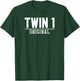 ORIGINAL + SPARE PARTS funny identical twins matching T-Shirt - T-Shirt | Forest