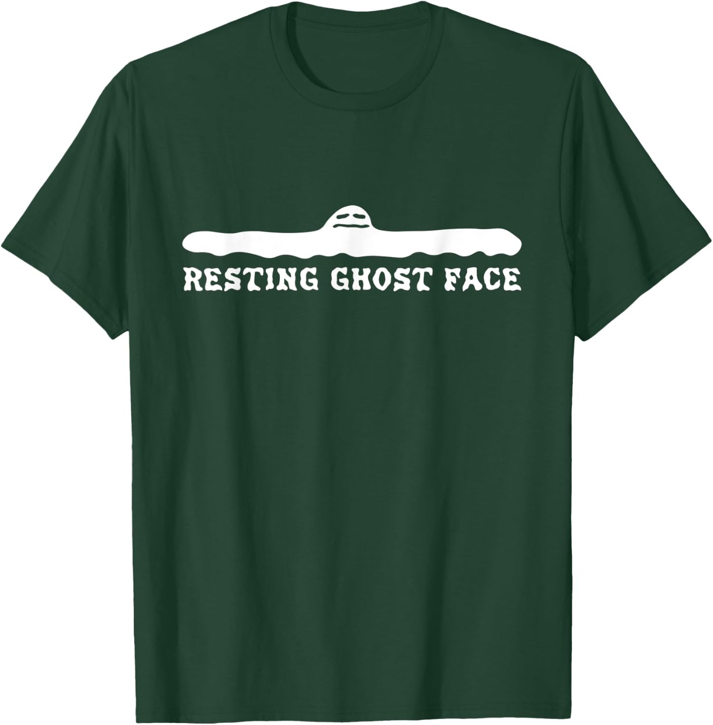 Halloween Scary Resting Ghost Spooky Boo Funny T-Shirt - T-Shirt | Forest