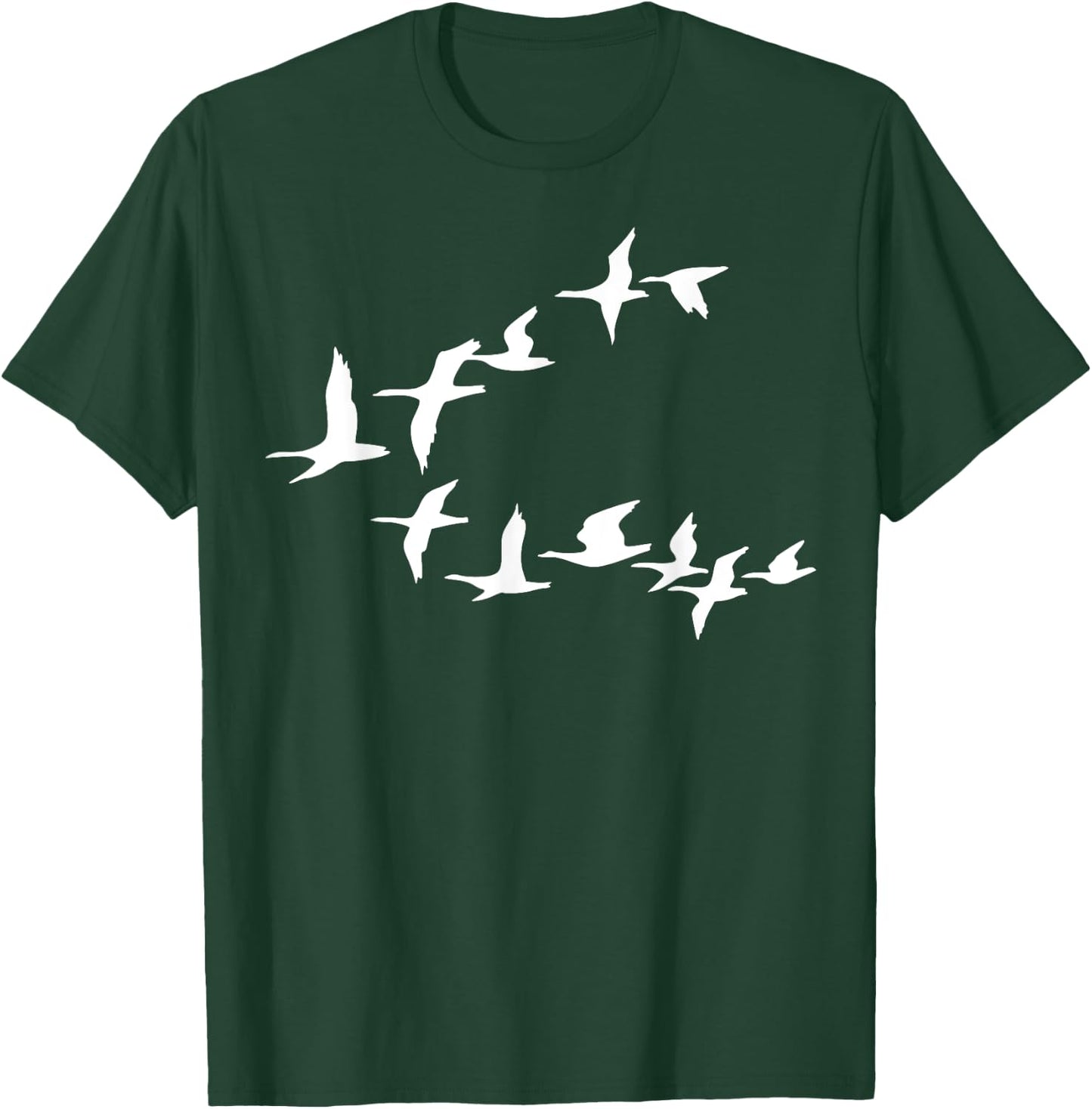 Birds In Flight, V Pattern Flock Of Geese T-Shirt - T-Shirt | Forest
