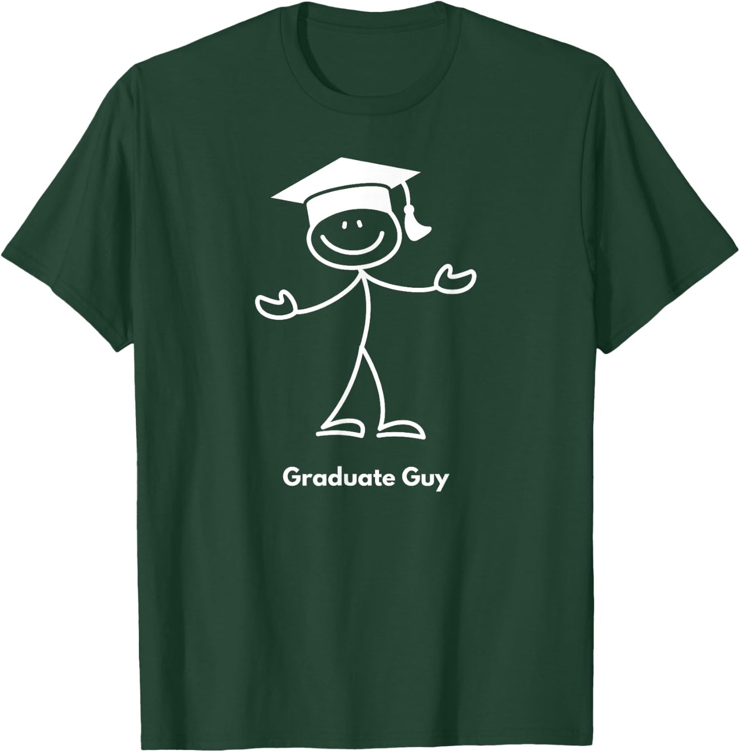 It's My Graduation Party Smile Face Funny Cute Graduate Guy T-Shirt - T-Shirt | Forest