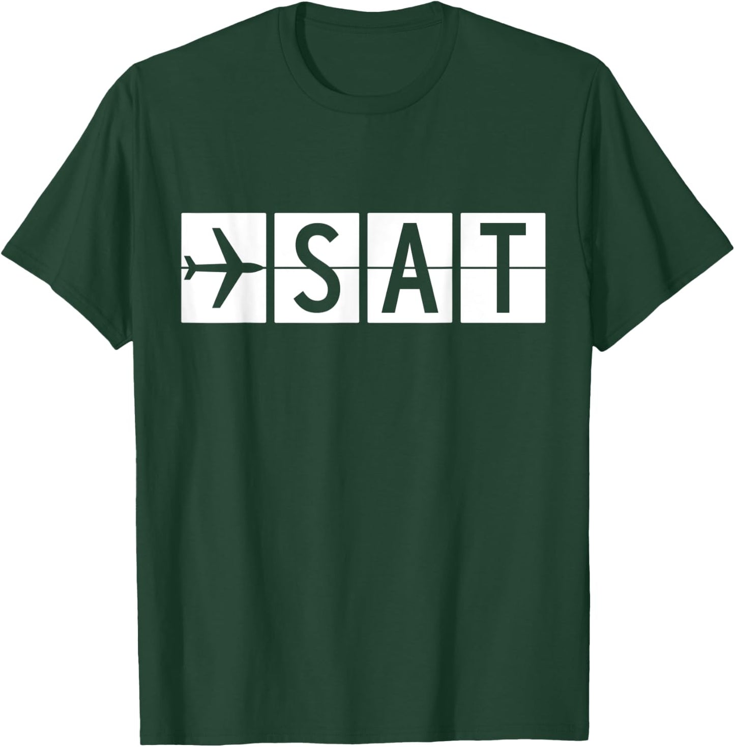 SAT San Antonio Texas Airport T-Shirt - T-Shirt | Forest