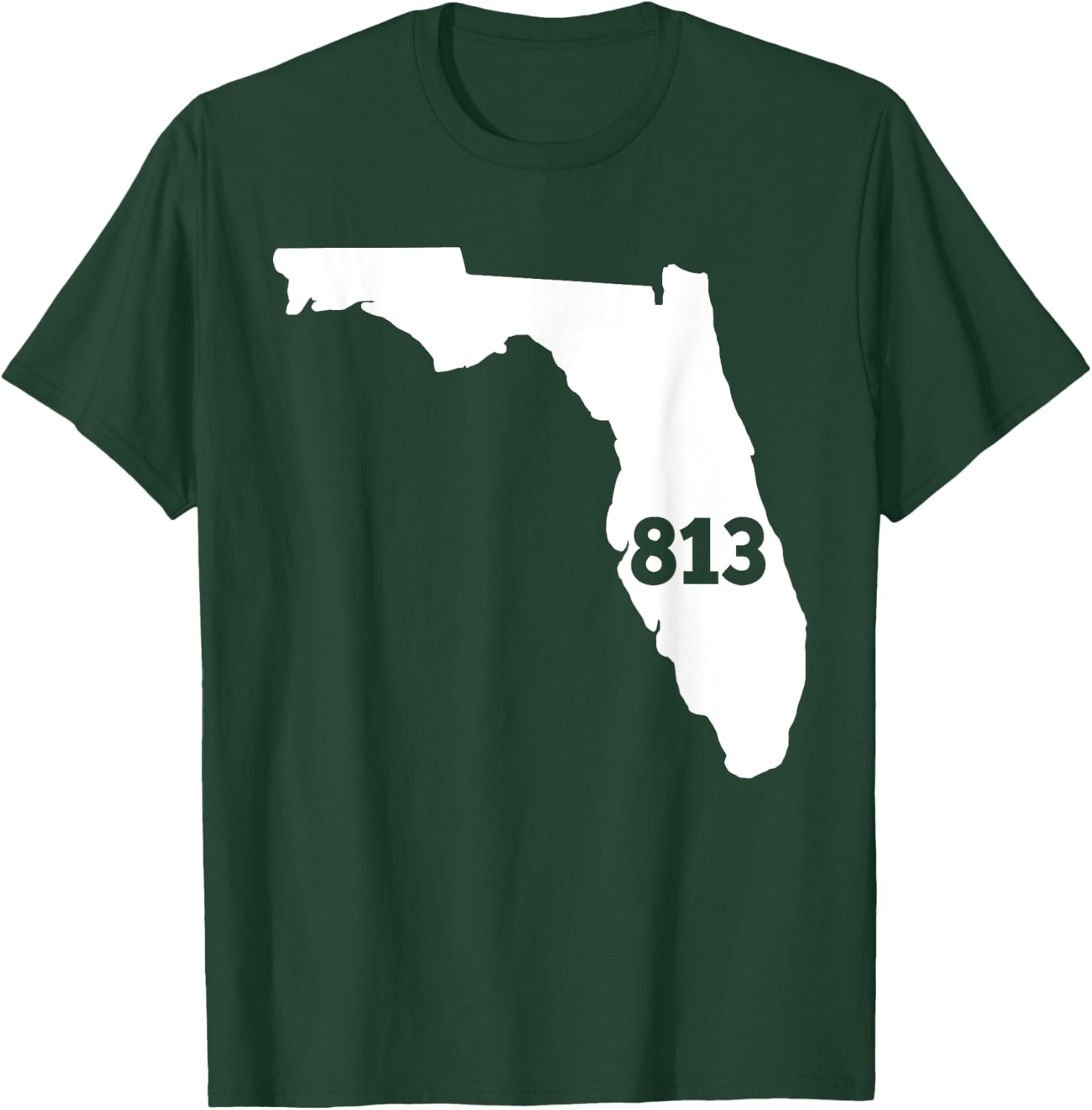 Florida 813 Area Code T-Shirt - T-Shirt | Forest