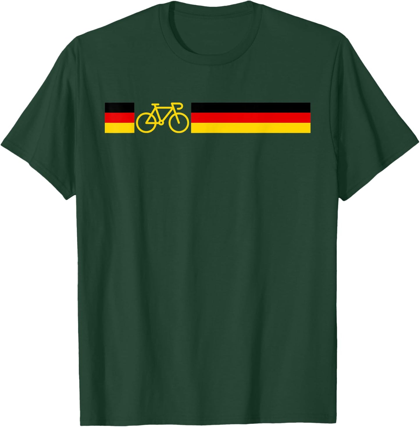 German Cyclist German bike Flag Cycling Bicycle Gift T-Shirt - T-Shirt | Forest