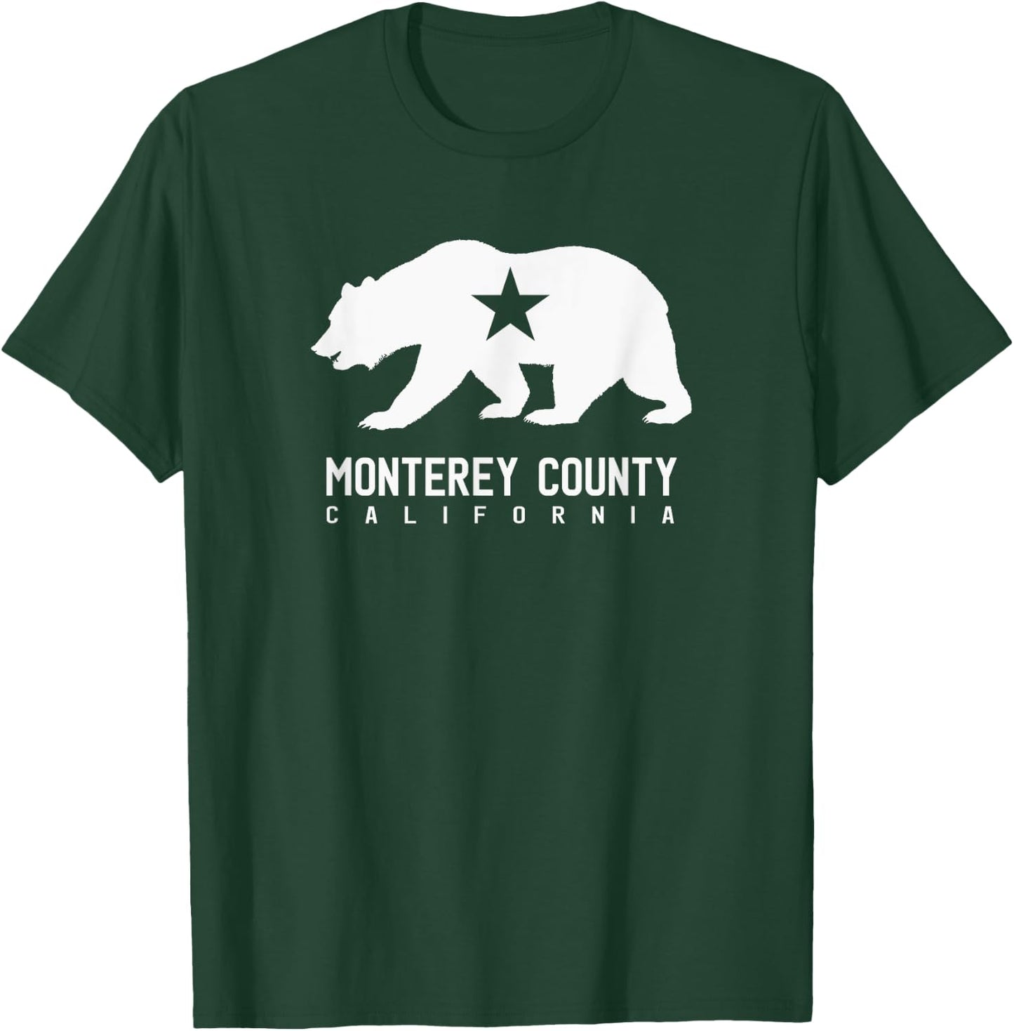 Monterey County Winery California Wine Lovers Flag T-Shirt - T-Shirt | Forest