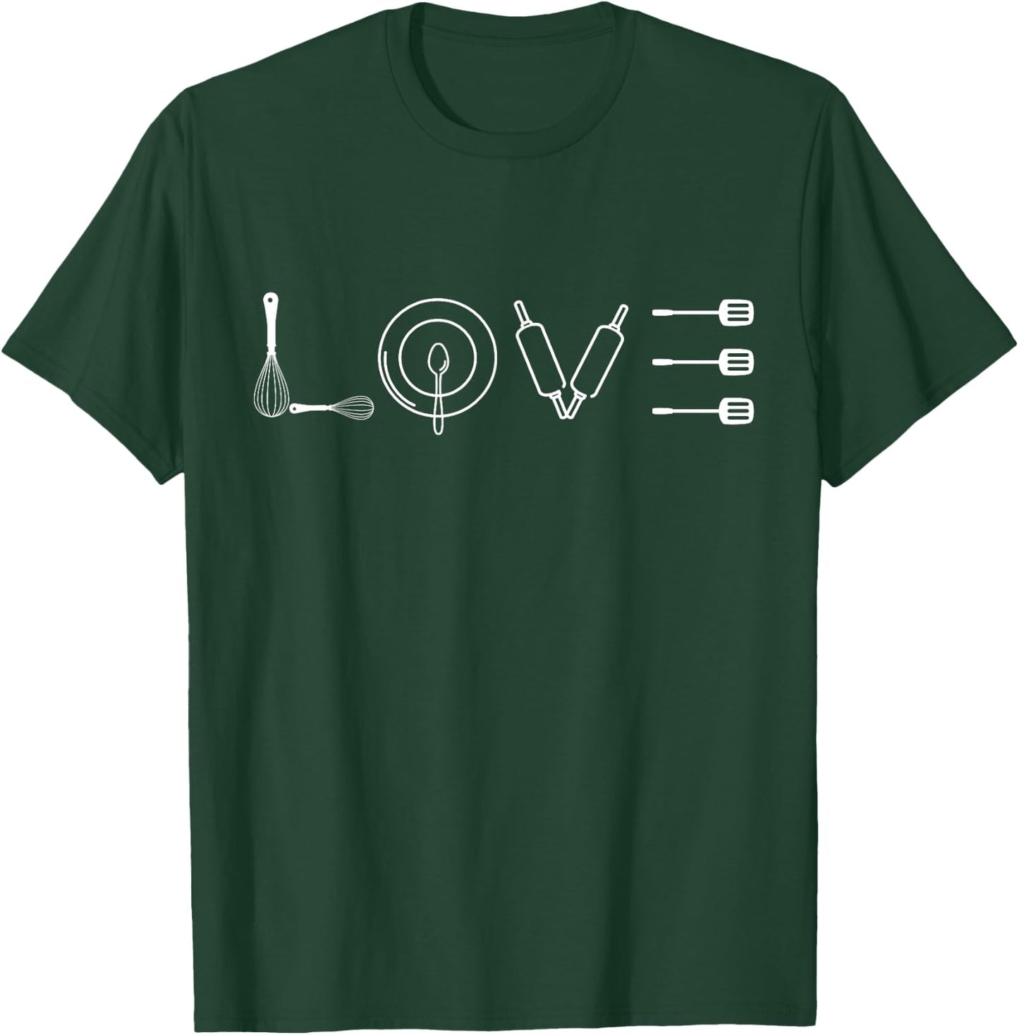 Funny Love Cooking - Love Chef T-Shirt - T-Shirt | Forest