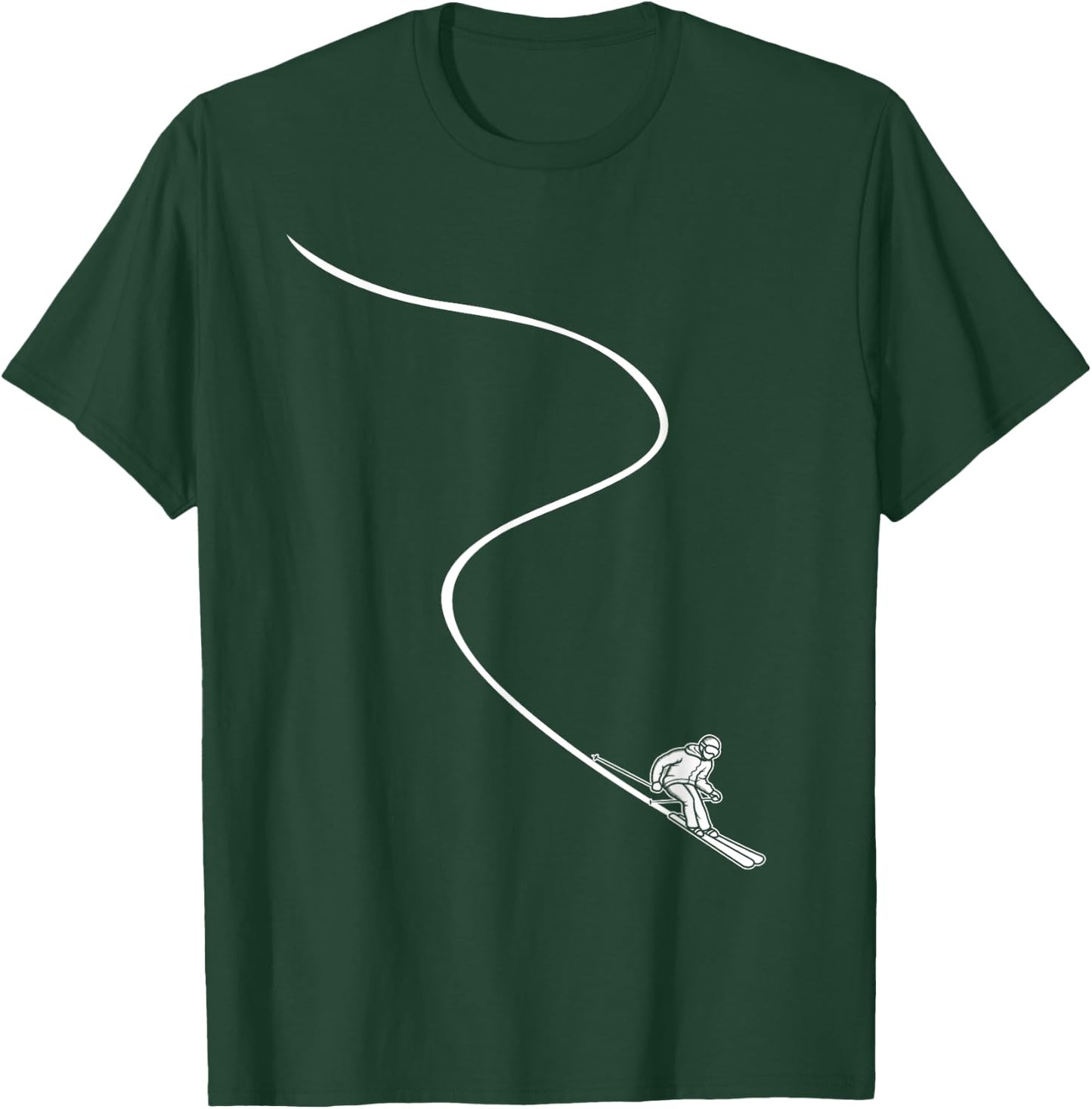 Ski Skiing - Skier T-Shirt - T-Shirt | Forest