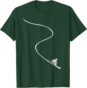 Ski Skiing - Skier T-Shirt - T-Shirt | Forest