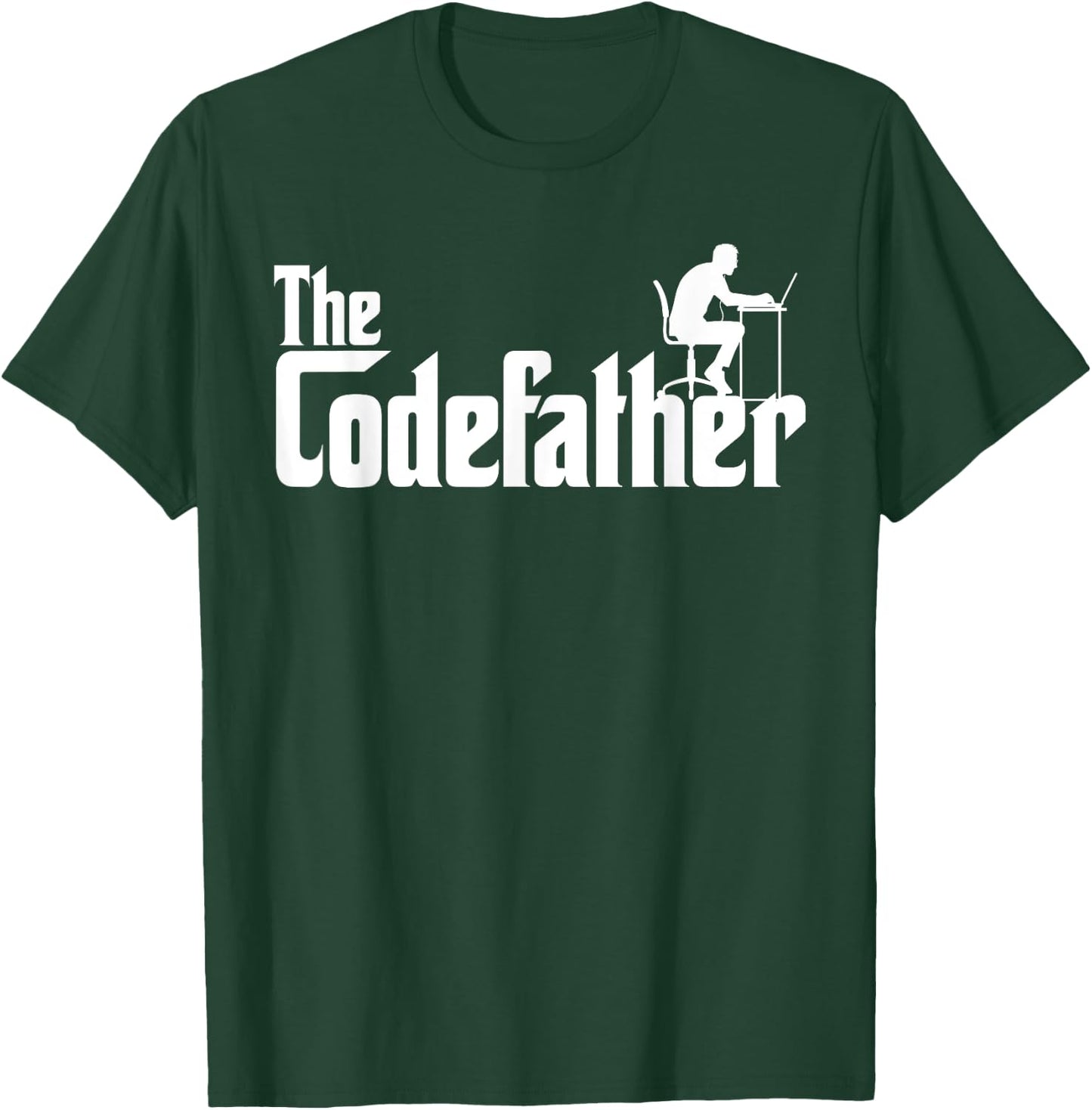 The Codefather Coding Gift Computer Programmer Geek Nerd T-Shirt - T-Shirt | Forest