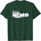 PIXAR Disney PIXAR Finding Nemo Logo - -Adults and Kids - Black - Short Sleeve - Small T-Shirt - T-Shirt | Forest