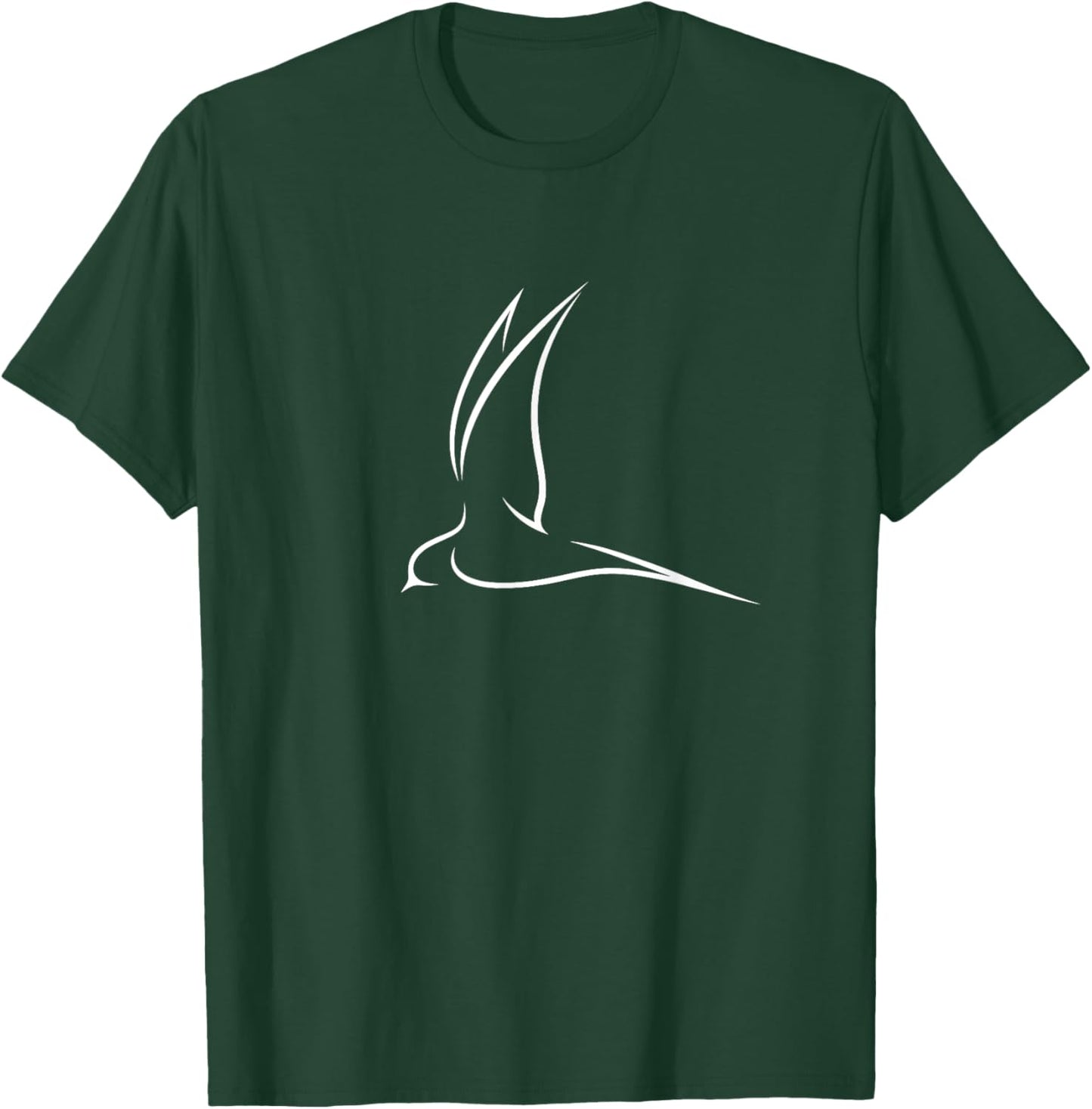 Flying Swallow Bird Graphic Gift Bird Lover Men Women T-Shirt - T-Shirt | Forest