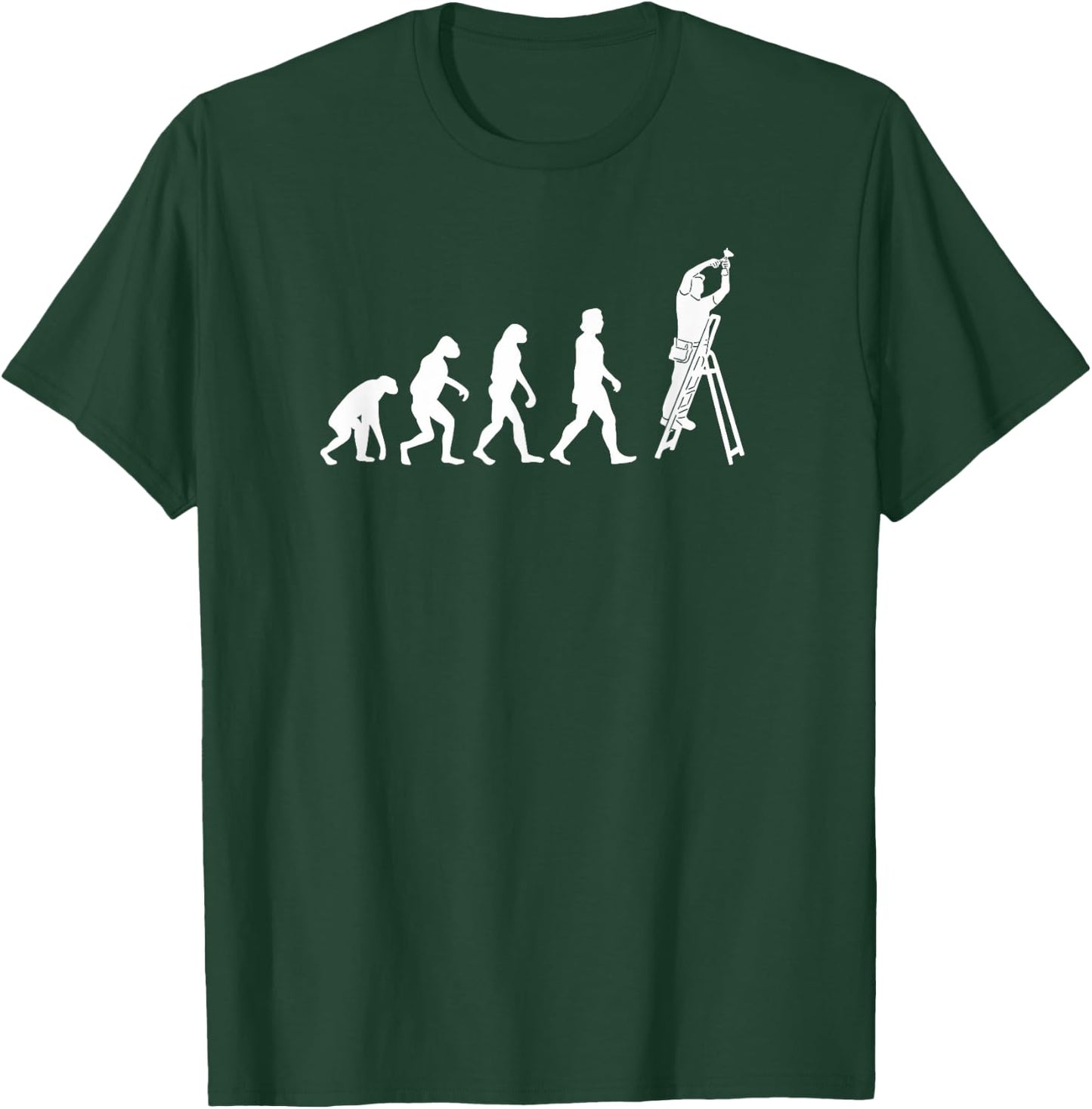 Evolution Electrician Electrical Engineering Engineer T-Shirt - T-Shirt | Forest