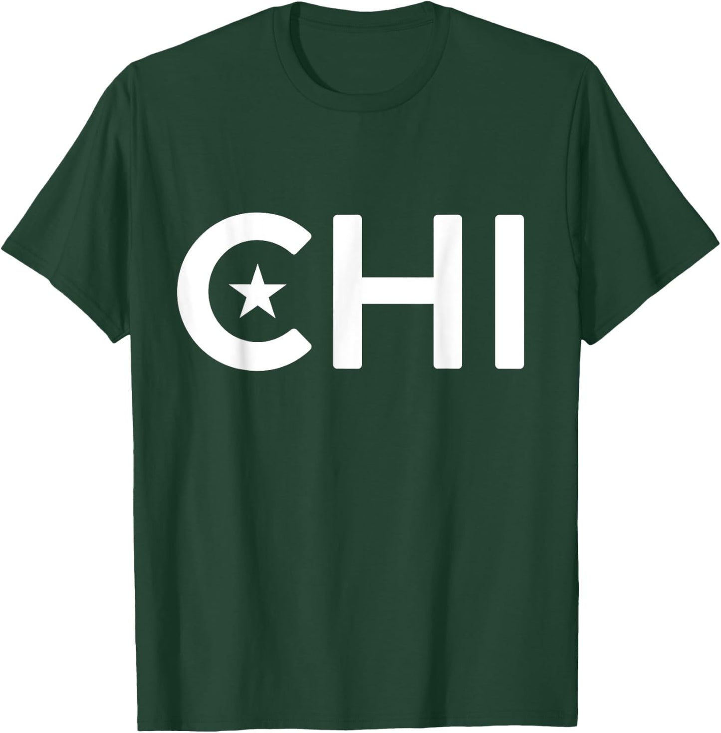 CHI - Chile Two Part Combo Design - Chilean Flag Part 1 T-Shirt - T-Shirt | Forest