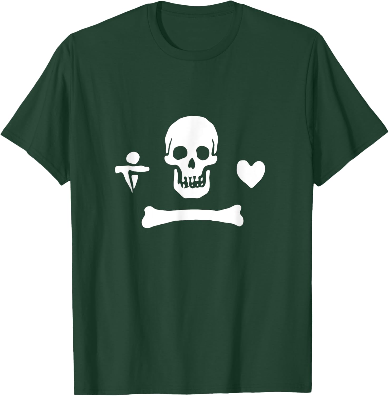 Stede Bonnet Pirate Flag T-Shirt - T-Shirt | Forest