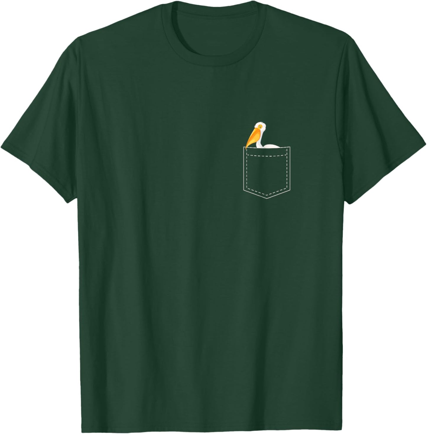Funny Pelican Design T-Shirt - T-Shirt | Forest