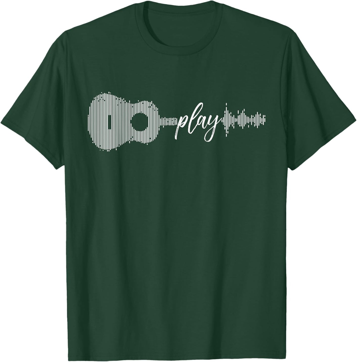 Play Acoustic Guitar Player Guitarist Gifts Music Lover Band T-Shirt - T-Shirt | Forest