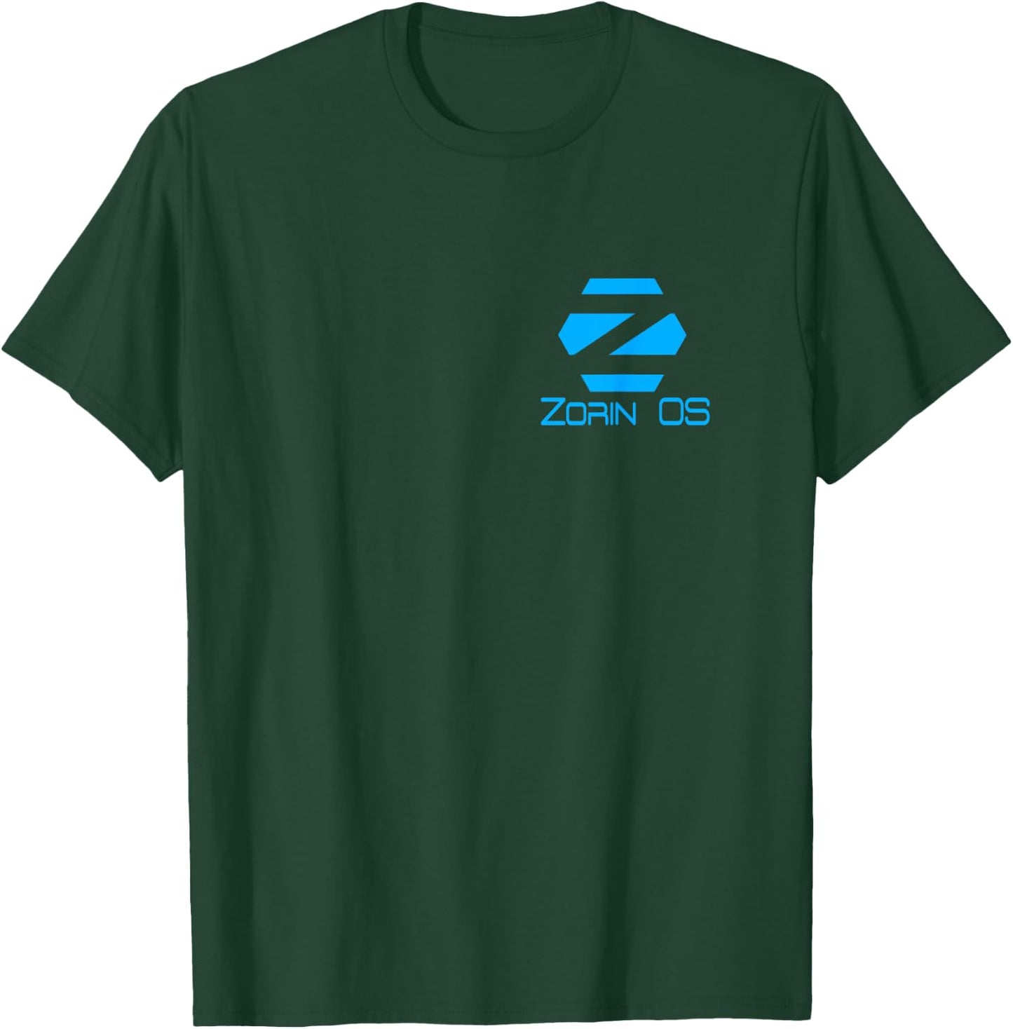 Linux Zorin OS with Blue Tagline and Logo Open Source Os T-Shirt - T-Shirt | Forest