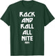 KISS - Rock And Roll All Nite Lyric T-Shirt - T-Shirt | Forest