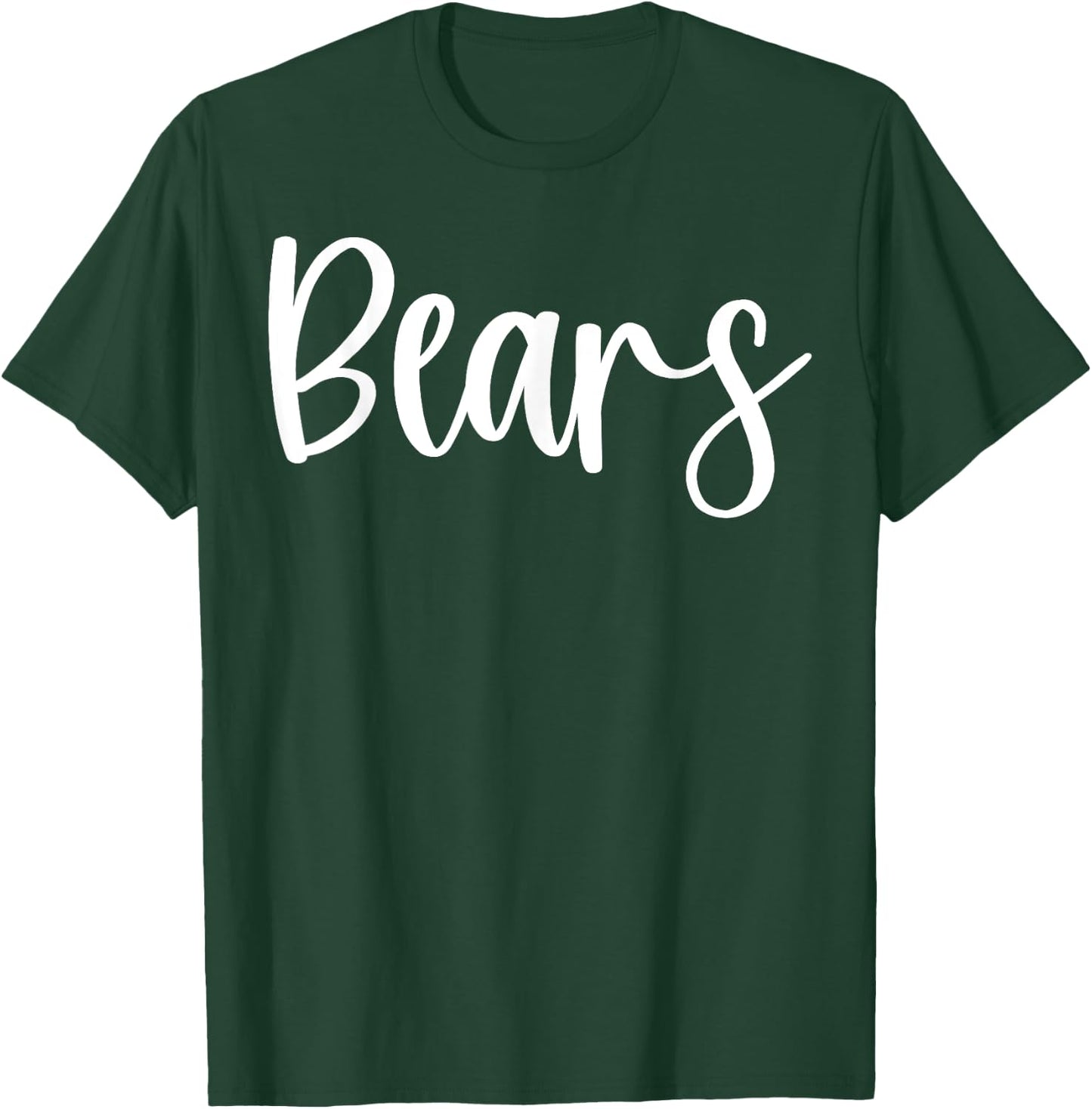 Bears School Spirit Team Mascot Game Night T-Shirt - T-Shirt | Forest