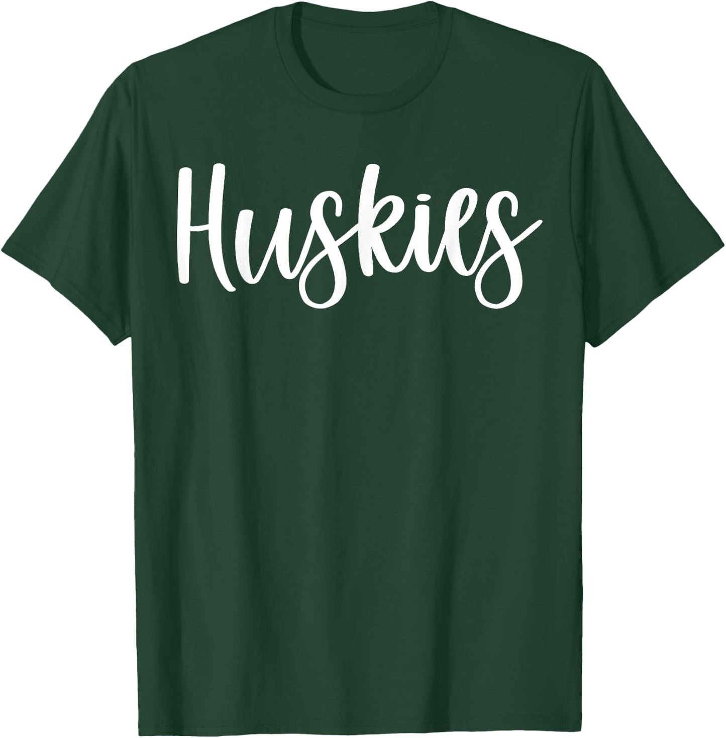Huskies School Spirit Team Mascot Game Night T-Shirt - T-Shirt | Forest