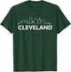 Retro Cleveland Ohio City Skyline vintage CLE souvenir T-Shirt - T-Shirt | Forest