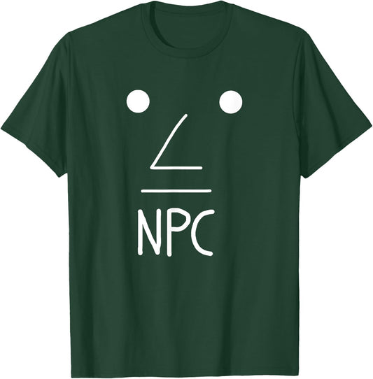 NPC Meme Shirt Non Playable Character Gray Meme Wojak T-Shirt - T-Shirt | Forest