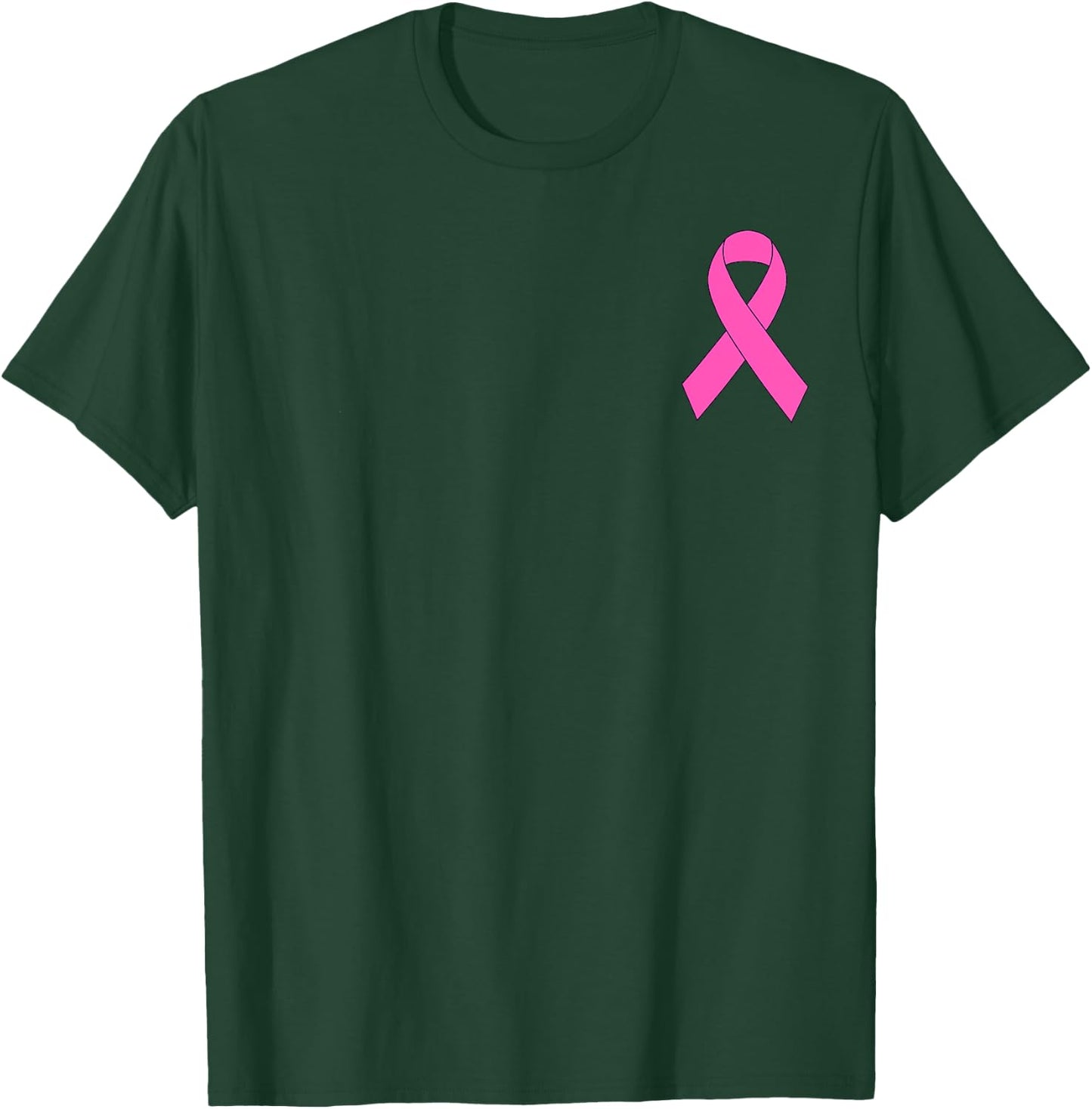 Cute Pink Ribbon Breast Cancer Awareness Women Men Kids T-Shirt - T-Shirt | Forest