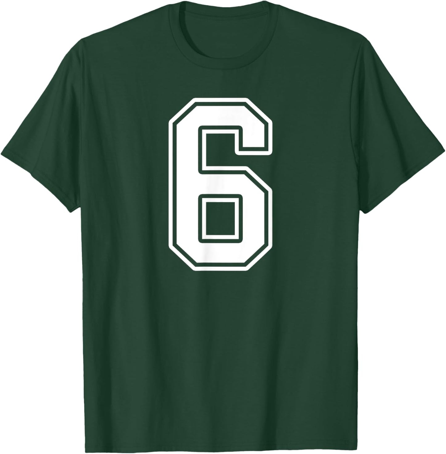Number 6 Fan Player Jersey Style #6 Men Women Kids T-Shirt - T-Shirt | Forest