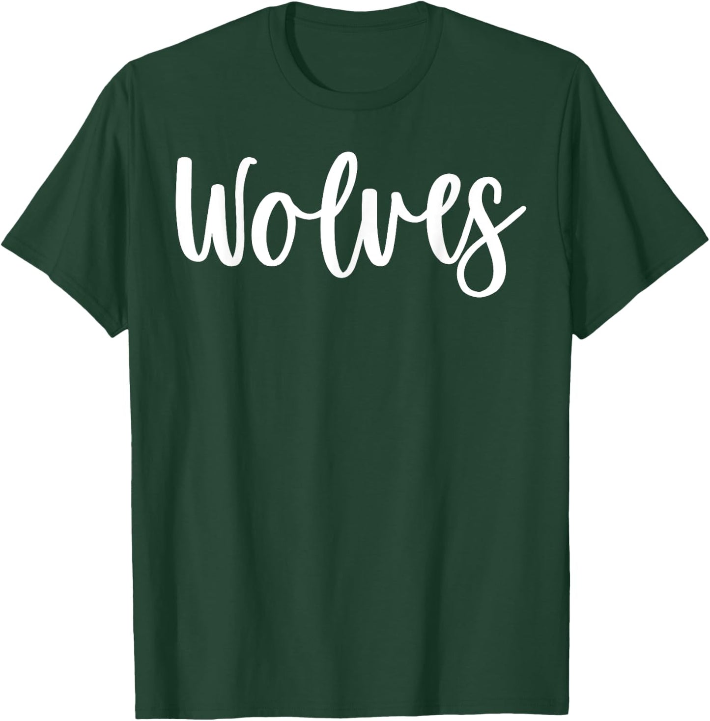 Wolves School Spirit Team Mascot Game Night T-Shirt - T-Shirt | Forest