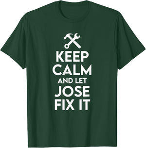 Jose Handyman Birthday Name Personalized Jose Mechanic T-Shirt - T-Shirt | Forest