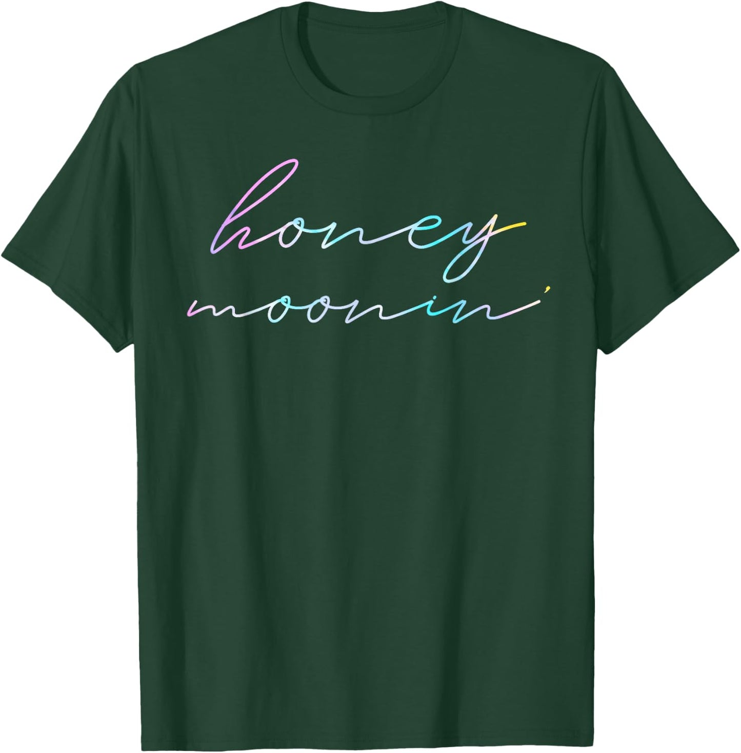 Couples Married Matching Honeymoon Vacation Honey Mooning T-Shirt - T-Shirt | Forest