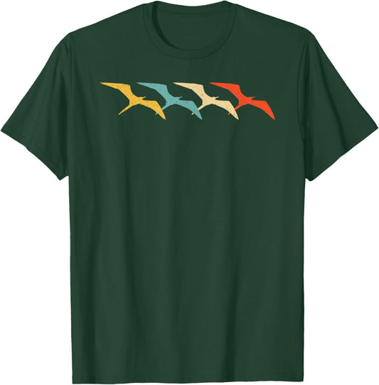 Frigatebird Vintage Retro Cormorant Lover 60s 70s Gift T-Shirt - T-Shirt | Forest